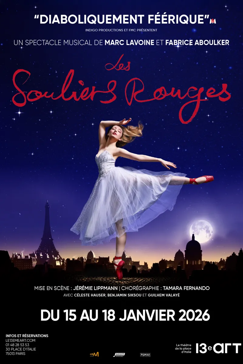 Affiche "Les souliers rouges" au 13e art