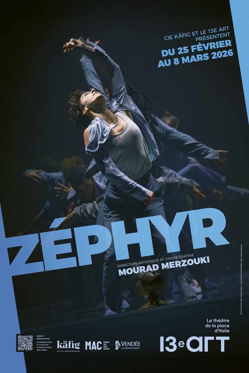 Affiche du spectacle "Zéphyr" au 13e Art