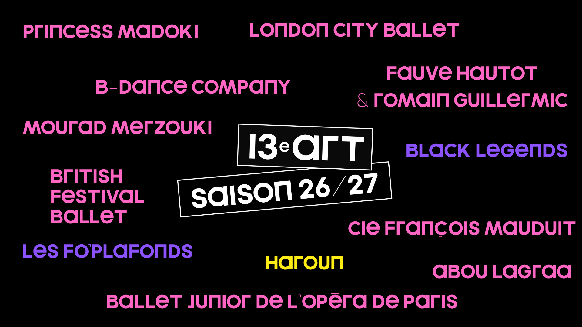 Le 13e Art nouvelle saison